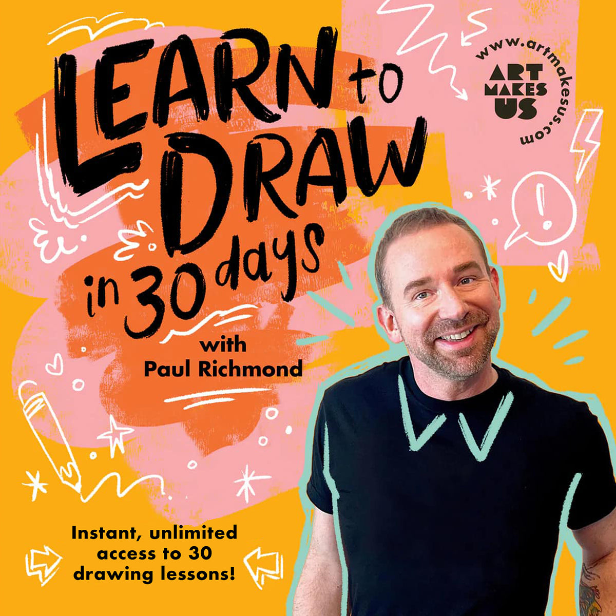 Learn to Draw in 30 Days | Instant Access! | Art Makes Us